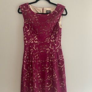 Berry color lace over nude. Worn one to wedding super comfortable
